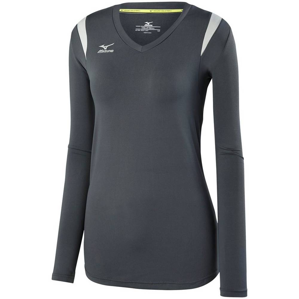 Mizuno Balboa 5.0 Long Sleeve Női Mezek Szürke/Titán PMQ905312